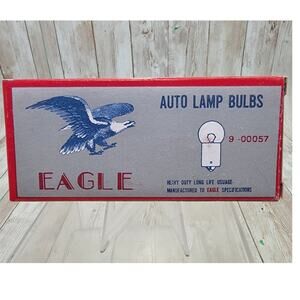 10 Pack Of Vintage Eagle #57 Auto Lamp Bulbs New Old Stock